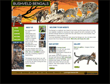 Tablet Screenshot of bushveldbengals.co.za